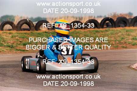 Photo: X9_1354-33 ActionSport Photography 20/09/1998 Shenington Kart Club  _5_SeniorTKM #37