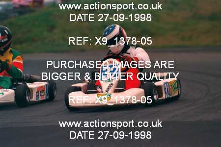 Photo: X9_1378-05 ActionSport Photography 27/09/1998 Manchester & Buxton Kart Club GOLD CUP - Three Sisters  _2_JuniorTKM #32