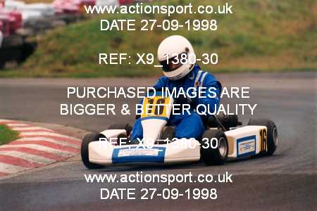 Photo: X9_1380-30 ActionSport Photography 27/09/1998 Manchester & Buxton Kart Club GOLD CUP - Three Sisters  _4_100B-PP-ICA #16