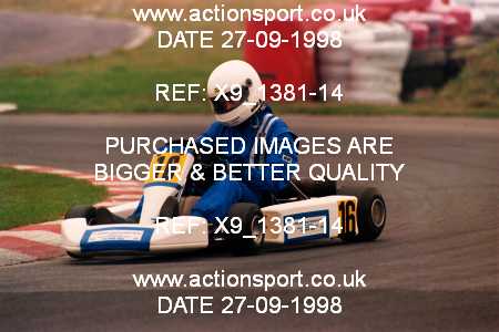 Photo: X9_1381-14 ActionSport Photography 27/09/1998 Manchester & Buxton Kart Club GOLD CUP - Three Sisters  _4_100B-PP-ICA #16
