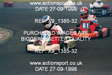 Photo: X9_1385-32 ActionSport Photography 27/09/1998 Manchester & Buxton Kart Club GOLD CUP - Three Sisters  _2_JuniorTKM #32