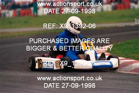 Photo: X9_1392-06 ActionSport Photography 27/09/1998 Manchester & Buxton Kart Club GOLD CUP - Three Sisters  _4_100B-PP-ICA #16