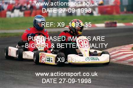 Photo: X9_1393-35 ActionSport Photography 27/09/1998 Manchester & Buxton Kart Club GOLD CUP - Three Sisters  _1_SeniorTKM #60