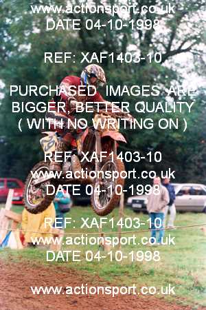 Photo: XAF1403-10 ActionSport Photography 04/10/1998 AMCA Rugby Pennant MC [Superclass Championship] - Long Buckby  _2_Superclass #29