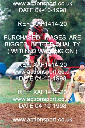 Photo: XAF1414-20 ActionSport Photography 04/10/1998 AMCA Rugby Pennant MC [Superclass Championship] - Long Buckby  _6_UnlimitedJuniors #54