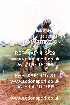 Photo: XAF1415-29 ActionSport Photography 04/10/1998 AMCA Rugby Pennant MC [Superclass Championship] - Long Buckby  _6_UnlimitedJuniors #46