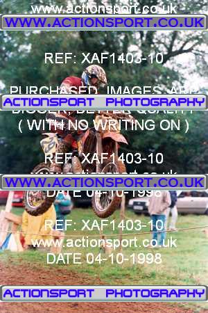Photo: XAF1403-10 ActionSport Photography 04/10/1998 AMCA Rugby Pennant MC [Superclass Championship] - Long Buckby  _2_Superclass #29