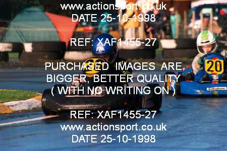 Photo: XAF1455-27 ActionSport Photography 25/10/1998 Dunkeswell Kart Club  _1_Cadets #26