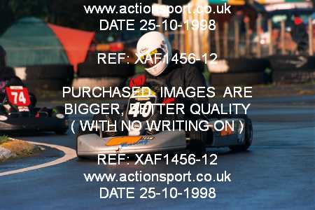 Photo: XAF1456-12 ActionSport Photography 25/10/1998 Dunkeswell Kart Club  _3_SeniorTKM #40
