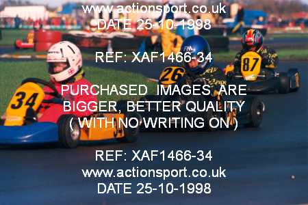 Photo: XAF1466-34 ActionSport Photography 25/10/1998 Dunkeswell Kart Club  _1_Cadets #26