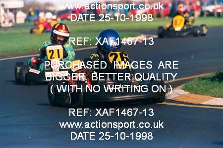 Photo: XAF1467-13 ActionSport Photography 25/10/1998 Dunkeswell Kart Club  _1_Cadets #26