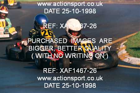 Photo: XAF1467-26 ActionSport Photography 25/10/1998 Dunkeswell Kart Club  _1_Cadets #26