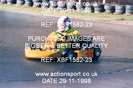Photo: XBF1582-23 ActionSport Photography 29/11/1998 F6 Karting Festival - Buckmore Park _1_Cadets #65