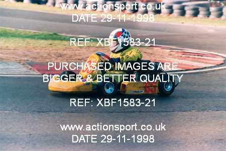 Photo: XBF1583-21 ActionSport Photography 29/11/1998 F6 Karting Festival - Buckmore Park _1_Cadets #65