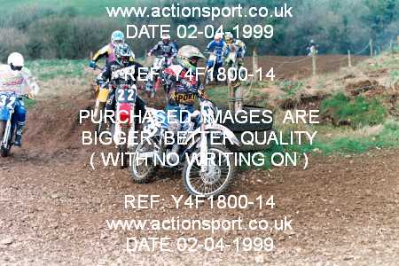 Photo: Y4F1800-14 ActionSport Photography 02/04/1999 AMCA Marshfield MXC Mike Brown Memorial [125 Qualifiers]  _2_JuniorsUnlmitedGroup1 #22