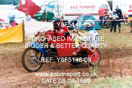 Photo: Y8F5148-09 ActionSport Photography 08/08/1999 IOPD Talking Point Twinshocks National Championship  _1_Sidecars #69