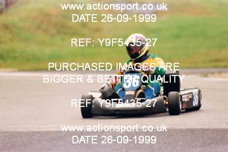 Photo: Y9F5435-27 ActionSport Photography 26/09/1999 Manchester & Buxton Kart Club GOLD CUP - Three Sisters  _3_125s #36