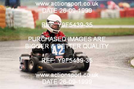 Photo: Y9F5439-35 ActionSport Photography 26/09/1999 Manchester & Buxton Kart Club GOLD CUP - Three Sisters  _1_JuniorTKM #42