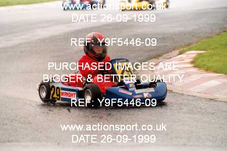 Photo: Y9F5446-09 ActionSport Photography 26/09/1999 Manchester & Buxton Kart Club GOLD CUP - Three Sisters  _5_Cadets #29