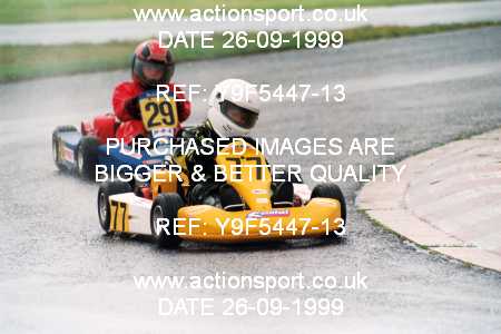 Photo: Y9F5447-13 ActionSport Photography 26/09/1999 Manchester & Buxton Kart Club GOLD CUP - Three Sisters  _5_Cadets #29