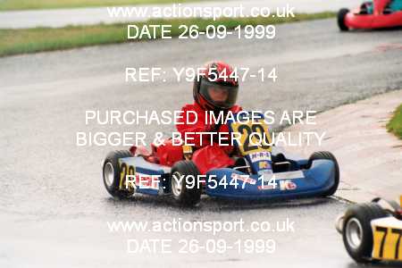 Photo: Y9F5447-14 ActionSport Photography 26/09/1999 Manchester & Buxton Kart Club GOLD CUP - Three Sisters  _5_Cadets #29