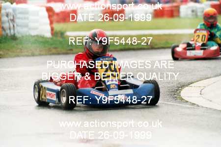 Photo: Y9F5448-27 ActionSport Photography 26/09/1999 Manchester & Buxton Kart Club GOLD CUP - Three Sisters  _5_Cadets #29