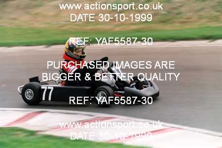 Photo: YAF5587-30 ActionSport Photography 30/10/1999 F6 Karting Festival - Lydd  _3_JuniorStandard_JuniorRoyale #77