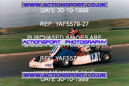 Photo: YAF5579-27 ActionSport Photography 30/10/1999 F6 Karting Festival - Lydd  _4_JuniorProKart_Thunderkart_JuniorModified #14