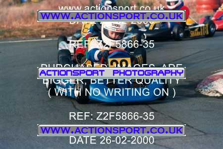 Photo: Z2F5866-35 ActionSport Photography 26/02/2000 Camberley Kart Club - Blackbushe _1_Cadets #38