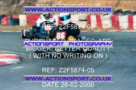 Photo: Z2F5874-05 ActionSport Photography 26/02/2000 Camberley Kart Club - Blackbushe _5_SeniorTKM #86