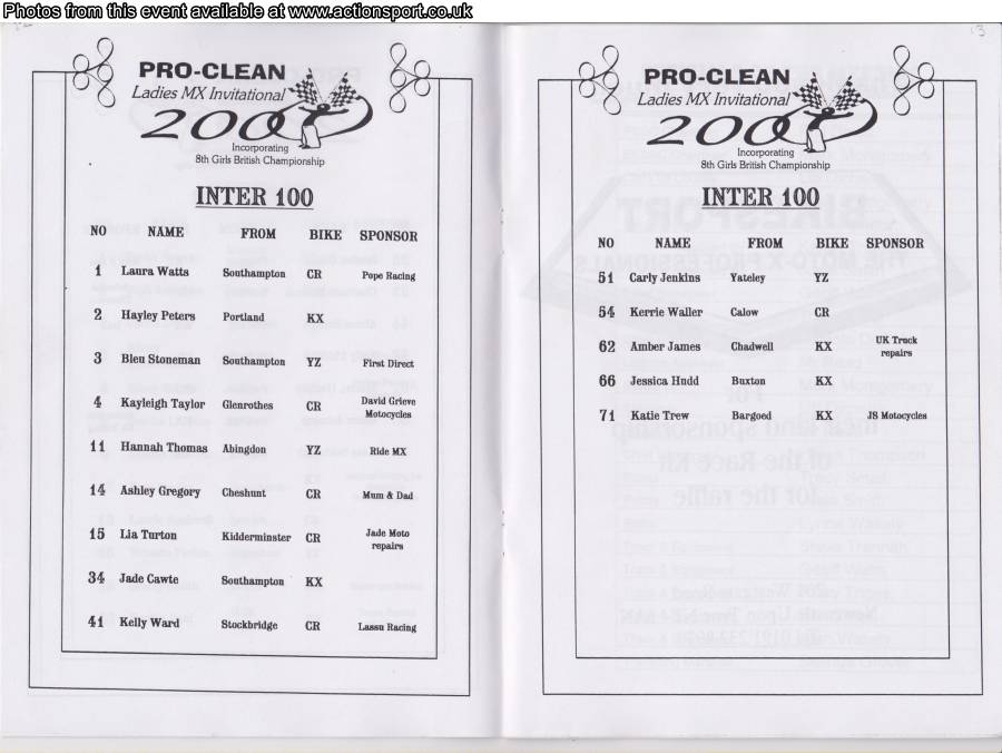 Event programme page