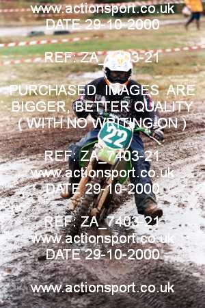 Photo: ZA_7403-21 ActionSport Photography 29/10/2000 YMSA Hants & Dorset YMC - Trigon _5_80s_100s #22