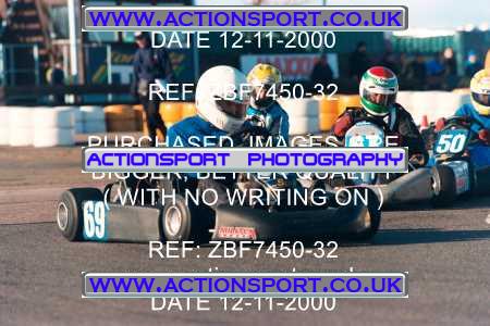 Photo: ZBF7450-32 ActionSport Photography 12/11/2000 Hunts Kart Club - Kimbolton _3_Rotax #69