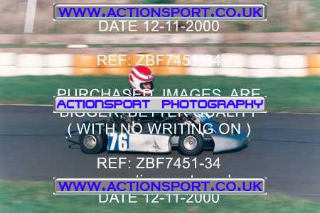 Photo: ZBF7451-34 ActionSport Photography 12/11/2000 Hunts Kart Club - Kimbolton _3_Rotax #76