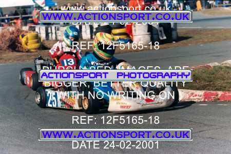 Photo: 12F5165-18 ActionSport Photography 24/02/2001 Camberley Kart Club - Blackbushe _5_Rotax #25