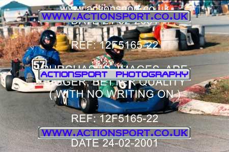 Photo: 12F5165-22 ActionSport Photography 24/02/2001 Camberley Kart Club - Blackbushe _5_Rotax #57