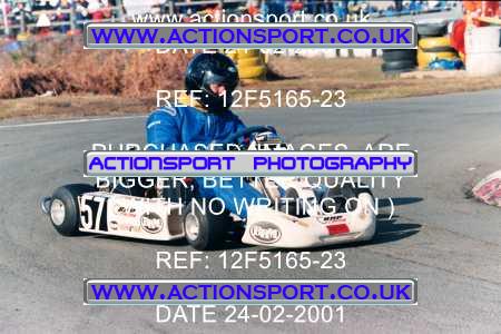 Photo: 12F5165-23 ActionSport Photography 24/02/2001 Camberley Kart Club - Blackbushe _5_Rotax #57