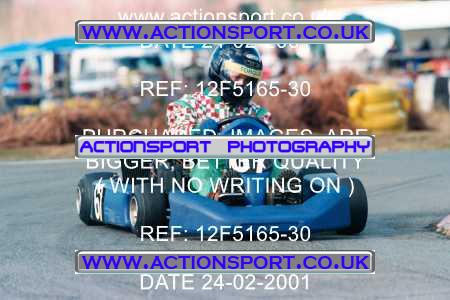 Photo: 12F5165-30 ActionSport Photography 24/02/2001 Camberley Kart Club - Blackbushe _5_Rotax #67