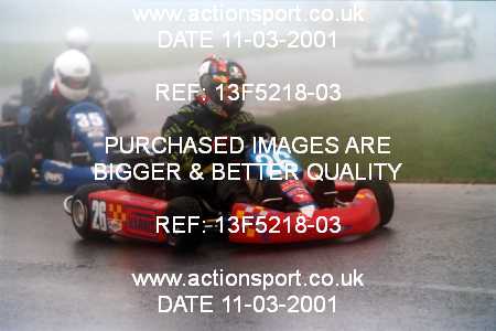 Photo: 13F5218-03 ActionSport Photography 11/03/2001 Clay Pigeon Kart Club [Honda Challenge] _2_SeniorRotax #26