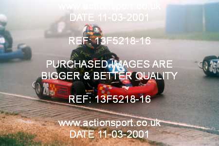 Photo: 13F5218-16 ActionSport Photography 11/03/2001 Clay Pigeon Kart Club [Honda Challenge] _2_SeniorRotax #26
