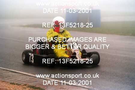 Photo: 13F5218-25 ActionSport Photography 11/03/2001 Clay Pigeon Kart Club [Honda Challenge] _2_SeniorRotax #73