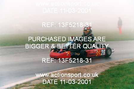 Photo: 13F5218-31 ActionSport Photography 11/03/2001 Clay Pigeon Kart Club [Honda Challenge] _2_SeniorRotax #26
