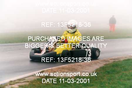 Photo: 13F5218-36 ActionSport Photography 11/03/2001 Clay Pigeon Kart Club [Honda Challenge] _2_SeniorRotax #73
