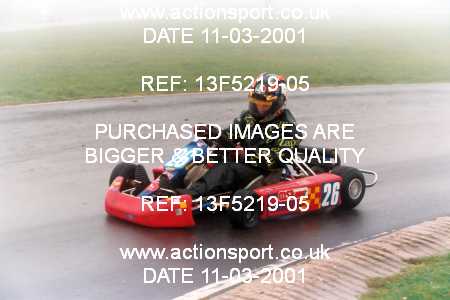Photo: 13F5219-05 ActionSport Photography 11/03/2001 Clay Pigeon Kart Club [Honda Challenge] _2_SeniorRotax #26