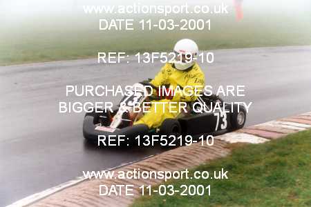 Photo: 13F5219-10 ActionSport Photography 11/03/2001 Clay Pigeon Kart Club [Honda Challenge] _2_SeniorRotax #73