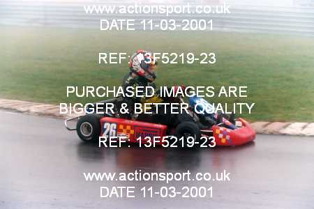 Photo: 13F5219-23 ActionSport Photography 11/03/2001 Clay Pigeon Kart Club [Honda Challenge] _2_SeniorRotax #26