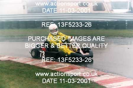 Photo: 13F5233-26 ActionSport Photography 11/03/2001 Clay Pigeon Kart Club [Honda Challenge] _2_SeniorRotax #73