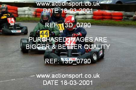 Photo: 13D_0790 ActionSport Photography 17-18/03/2001 Club 100 Kart Enduro/Sprint - Rye House _3_HeavySprint #44
