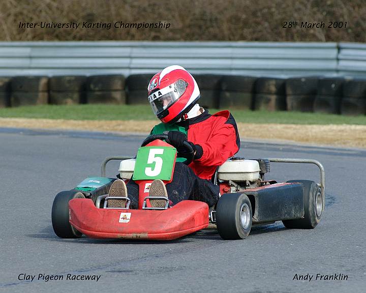 Sample image from 28/03/2001 Inter Universities Kart 3hr Endurance - Clay Pigeon