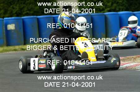 Photo: 01041451 ActionSport Photography 21/04/2001 Super1 Kart Championship - Clay Pigeon _2_Karts #3